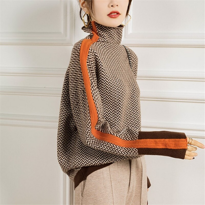 TOTÊME - MIXED KNIT TURTLENECK