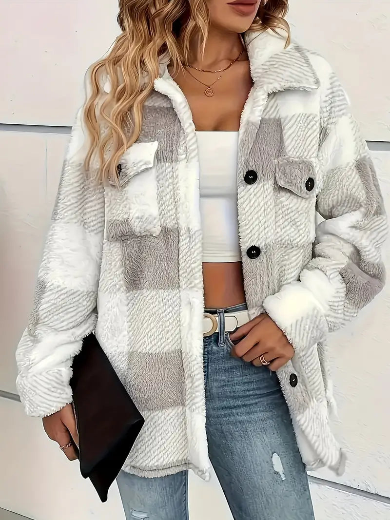 Cozy Chic Plaid Jacket