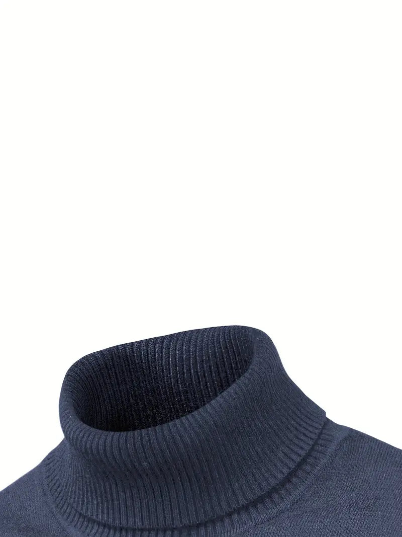 CozyFit Men's Turtleneck Sweater