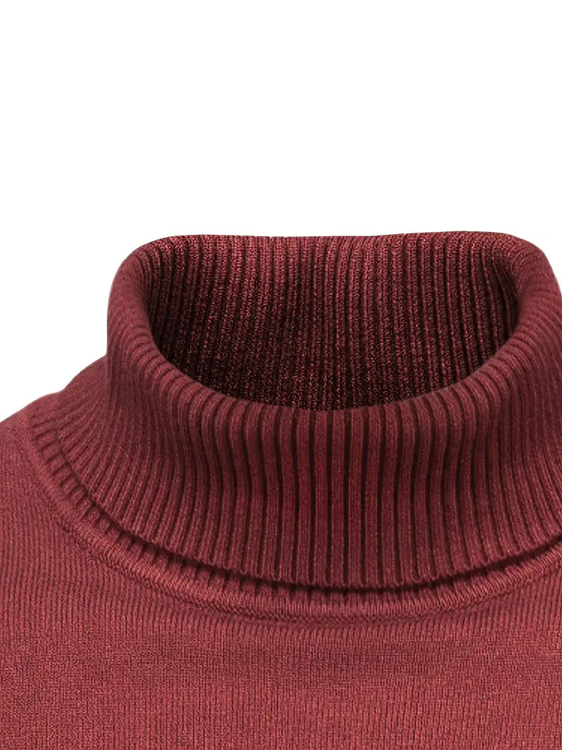 CozyFit Men's Turtleneck Sweater