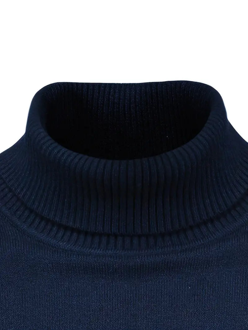 CozyFit Men's Turtleneck Sweater