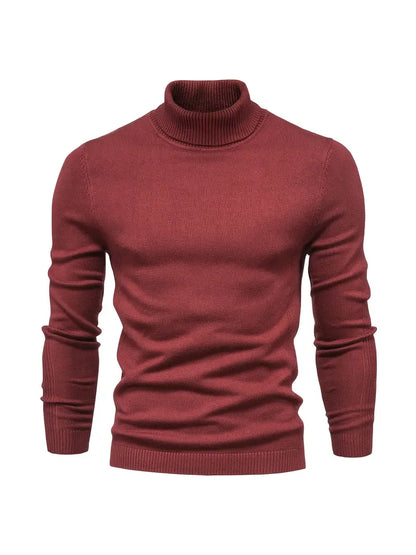 CozyFit Men's Turtleneck Sweater