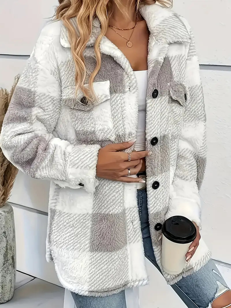 Cozy Chic Plaid Jacket