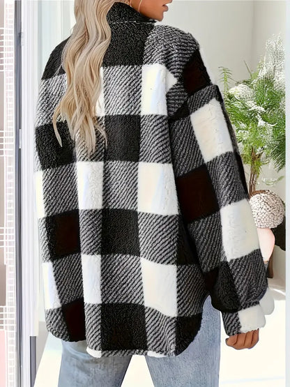 Cozy Chic Plaid Jacket