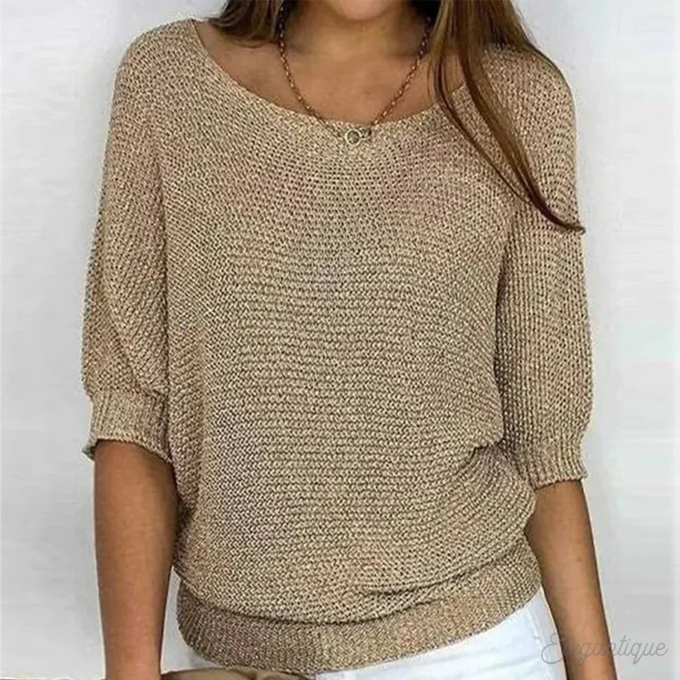 Isabella™ - Pull en tricot croisé élégant