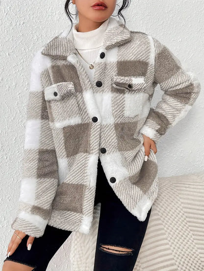 Cozy Chic Plaid Jacket